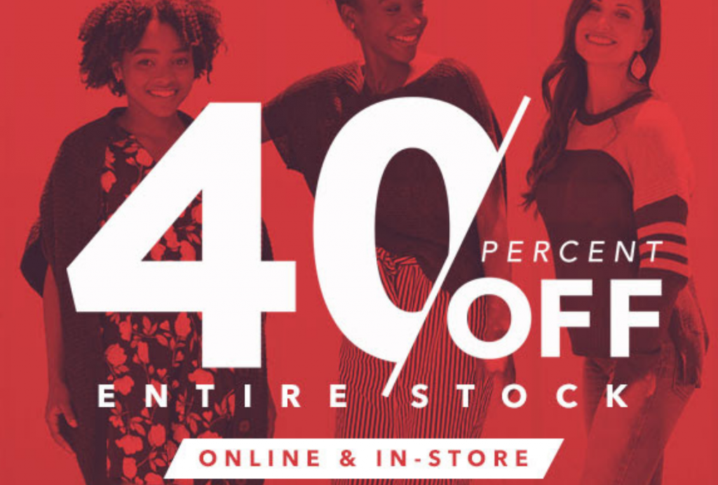 40% Off Everything at Payless! EVERYTHING!
