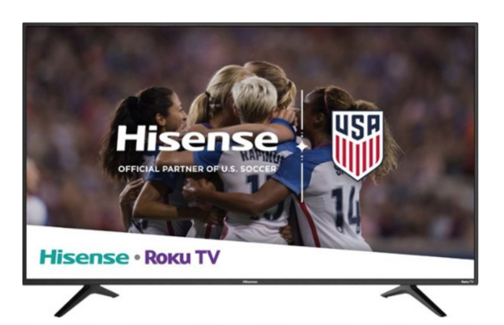 Hisense 65″ Class LED -2160p – Smart – 4K UHD TV with HDR – Roku TV $549.99! (Reg. $799.99)