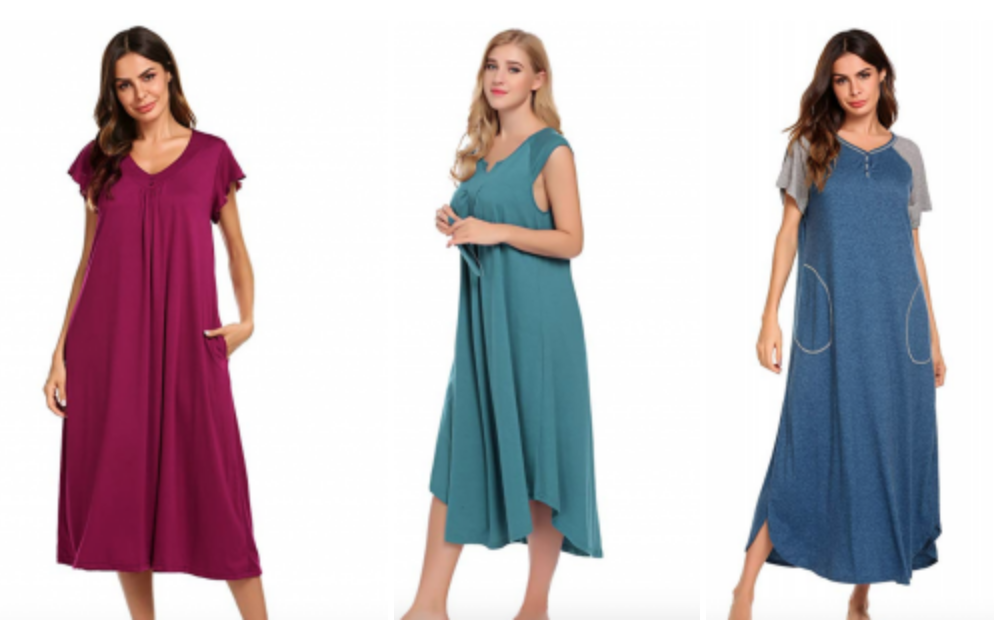 Ekouaer Pajama Dresses As Low As $13.12 Today Only!