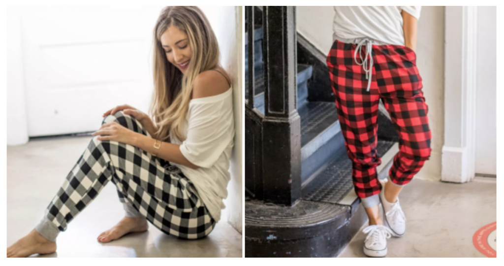 Buffalo Plaid Joggers Just $14.99! (Reg. $38.99) Perfect For The Holidays!