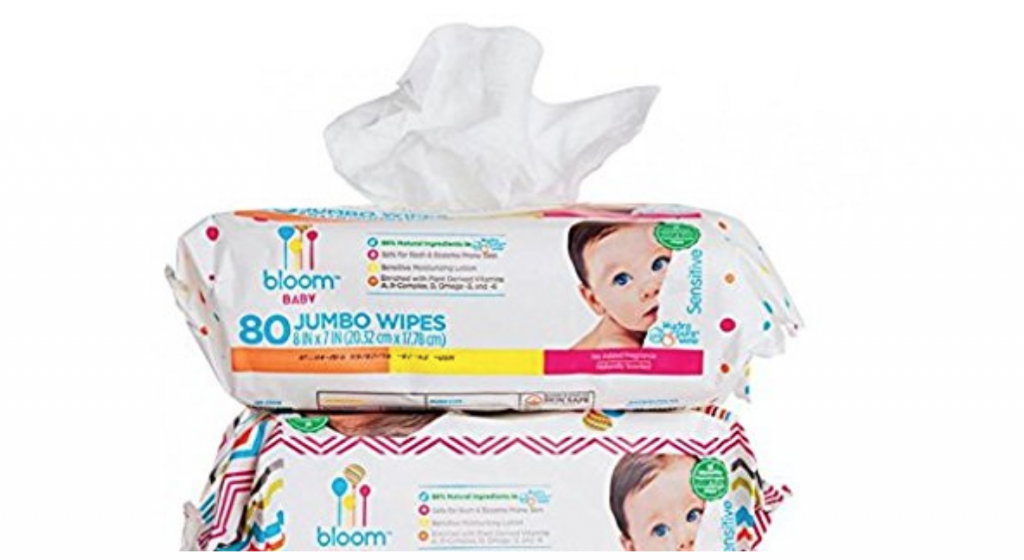 bloom BABY Sensitive Skin Unscented Hypoallergenic Baby Wipes 80-Count Just $2.60 Shipped!