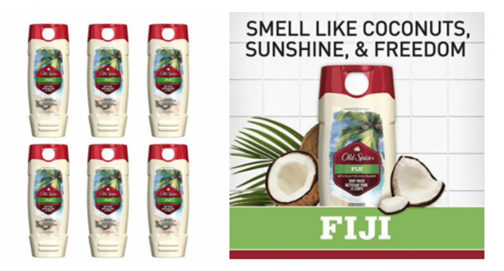 Old Spice Fresher Collection Men’s Body Wash, Fiji 6-Pack Just $16.81!