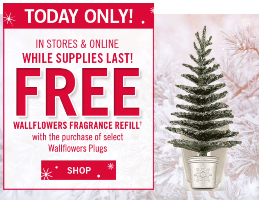 Bath & Body Works: FREE Wallflower Fragrance Refill With Purchase & Buy Three Get Three Free Body Care!