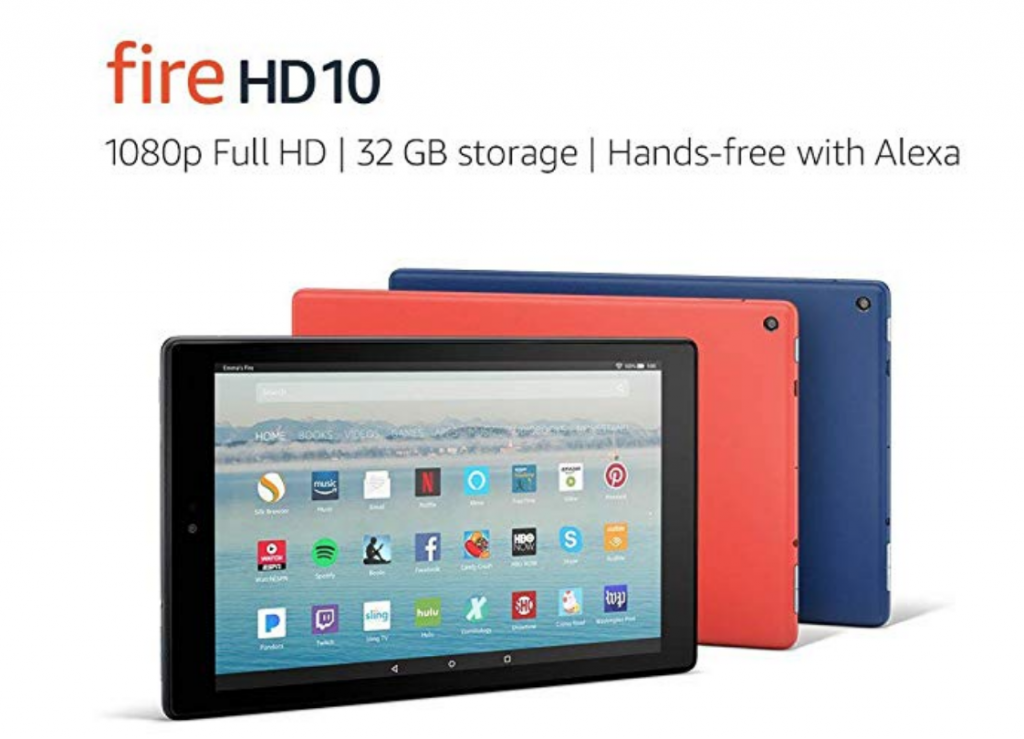 Fire HD 10 Tablet with Alexa Hands-Free $119.99! (Reg. $149.99)