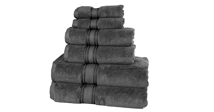 Casa Lino Quick Dry Super Zero Twist 6 Piece Bath Towel Set – Just $25.99!