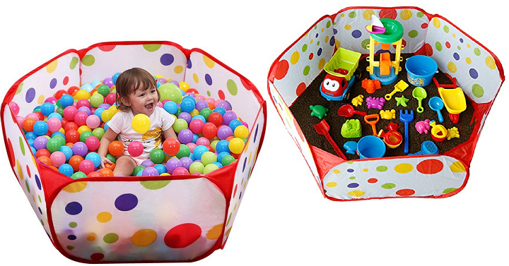 Aeroway Kids Ball Pit Playpen with Zippered Storage Bag Only $10.80!