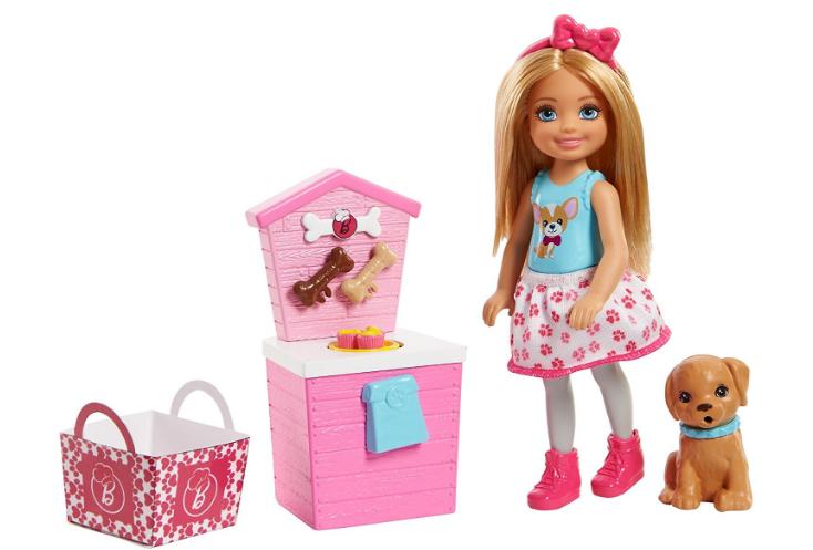Barbie Sisters Chelsea Doll and Puppy Food Stand – Only $13.99!