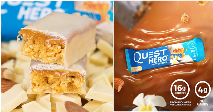 Quest Nutrition Hero Protein Bar, Vanilla Caramel 10 ct, Only $14.98! (Reg. $30)