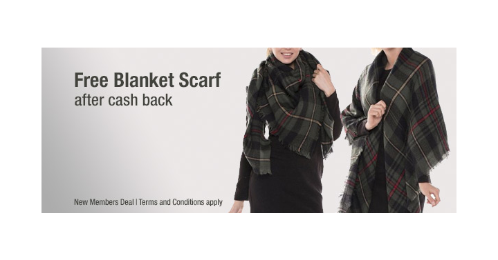 Awesome Freebie! Get a FREE Blanket Scarf from TopCashBack!
