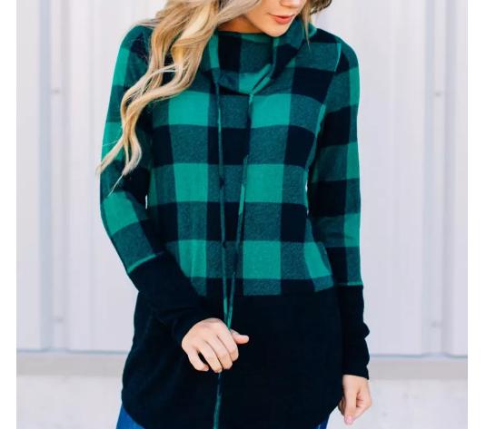 Buffalo Plaid Pullover – Only $26.99!