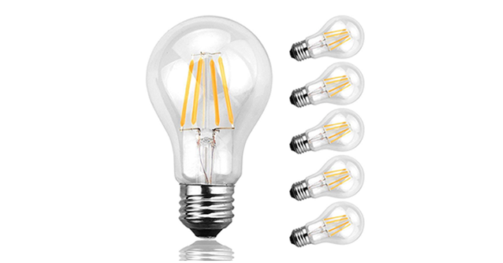 Antique LED Bulbs – Vintage Edison Dimmable LED Light Bulbs – Pack of 6 – Just $16.99!