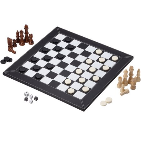 Mainstreet Classics Chess, Checkers and Backgammon Only $7.99!