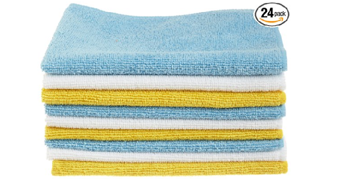 AmazonBasics Microfiber Cleaning Cloth – 24-Pack Only $9.46! #1 Best Seller!