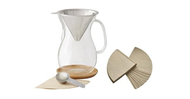 Free 100-pack of coffee filters with Caribou 8-cup coffee maker – Just $33.99!