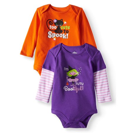 Halloween Long Sleeve Bodysuits 2 Pack Only $5.68!