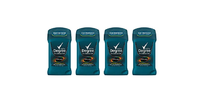 Degree Men Dry Protection Antiperspirant Deodorant 4 count Only $6.75 Shipped!