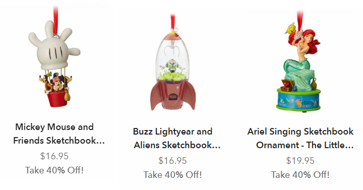 Disney Store: Save 40% Off Select Disney Items! Including TONS of Disney Ornaments & PJ’s!