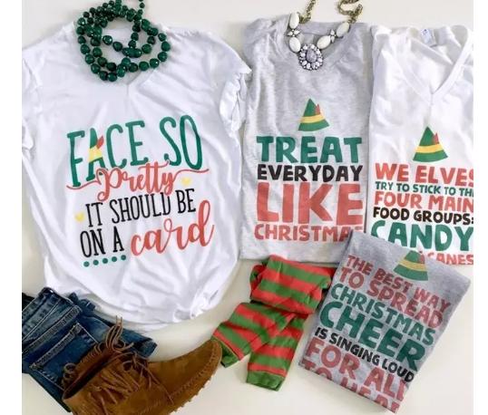 Family Elf Holiday Graphic Tees – Only $13.99!