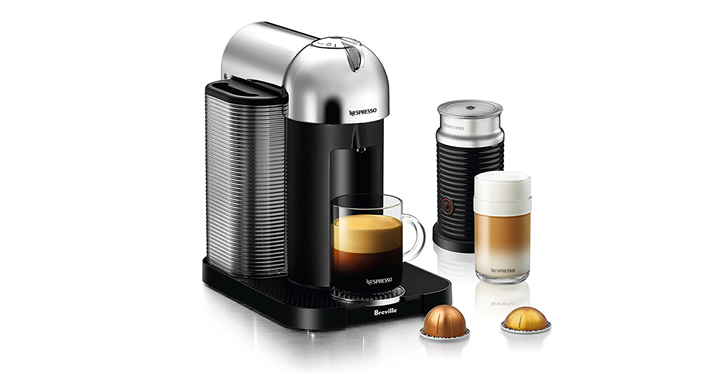Nespresso Vertuo Coffee Maker and Espresso Machine with Aeroccino Milk Frother by DeLonghi – Just $164.99!
