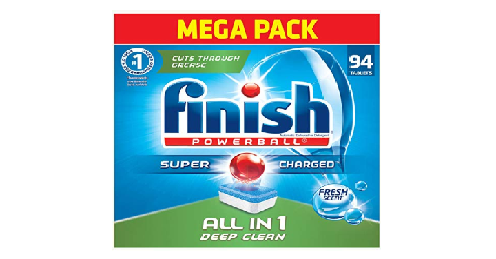 Finish All in 1-94ct Dishwasher Detergent Only $11.19 Shipped!