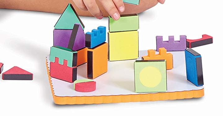 Edushape Magic Shapes Magnetic Foam Building Blocks, 54 Piece – Only $10.48!