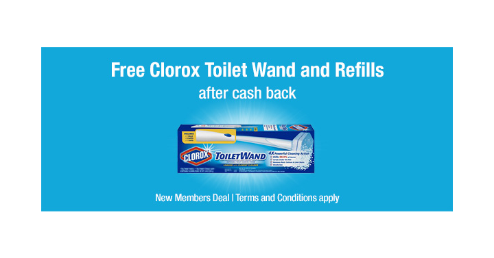 New Freebie! Get a FREE Clorox ToiletWand Cleaning System from TopCashBack!