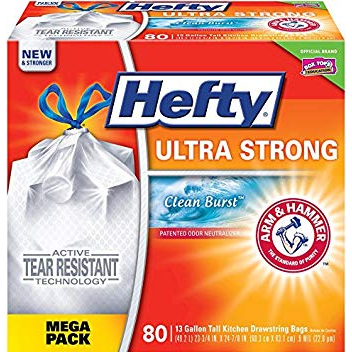 Hefty Ultra Strong Clean Burst Scented Trash Bags, 80-ct Only $9.08 Shipped!