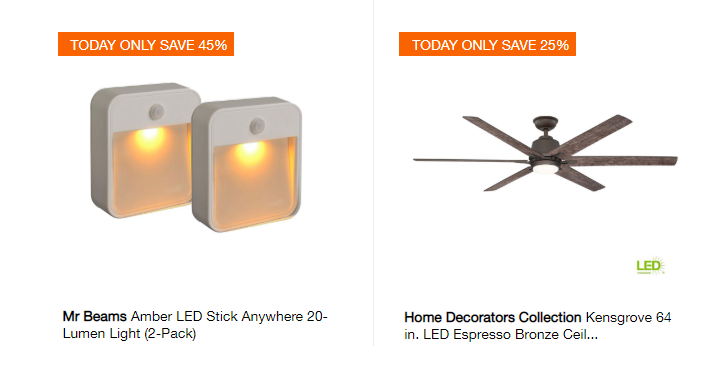 Home Depot: Save Up to 40% off Select Ceiling Fans and Light Fixtures! Free Delivery Too!