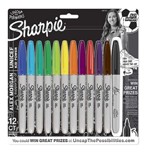 Sharpie 12 ct Fine Point Permanent Markers,Alex Morgan Special Edition Only $7.99! (Reg. $19.55)