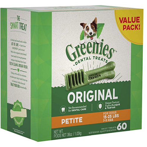 Greenies Petite Size Dog Dental Chew Treats 60 ct Only $21!