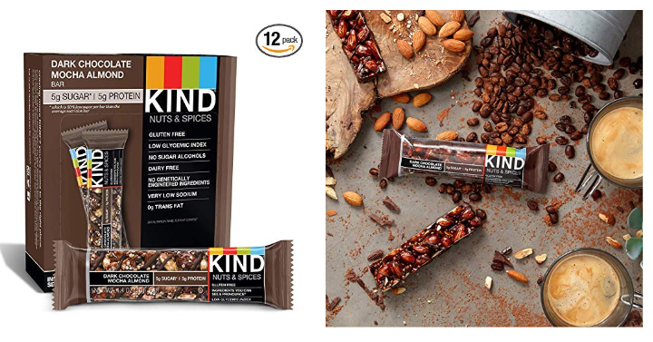 KIND Bar Dark Chocolate Mocha Almond (12 Pack) Only $9.23 Shipped!