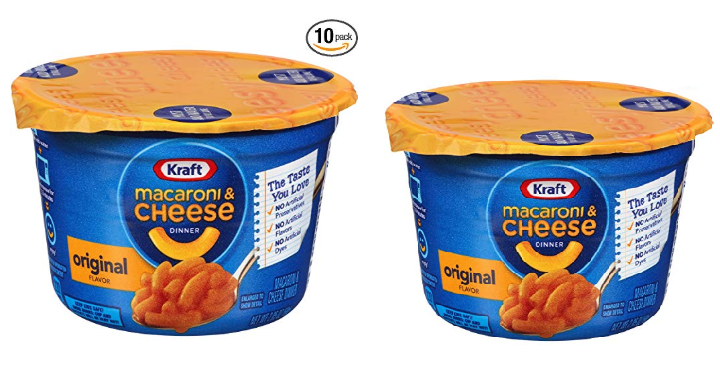 Kraft Easy Mac Original Cheese Microwavable Cups (Pack of 10) Only $4.95 Shipped!