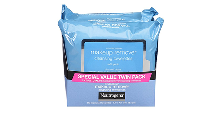 Neutrogena Makeup Removing Wipes, 25 Count, Twin Pack – Just $8.97!