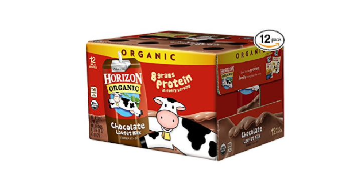 Horizon Organic, Low Fat Milk, Chocolate, (Pack of 12) Only $11.38 Shipped!
