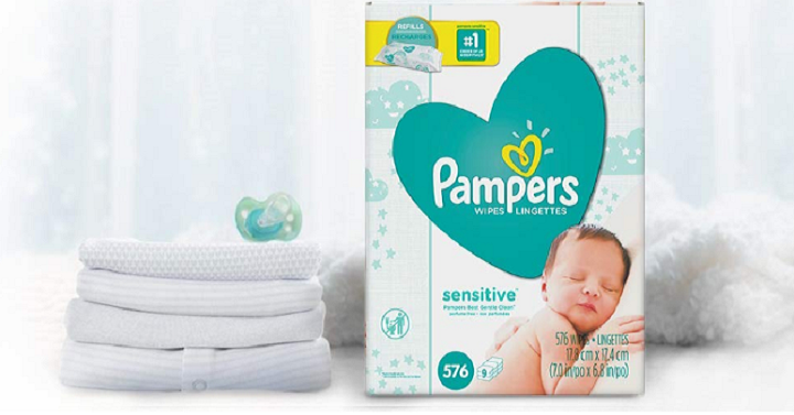 Pampers Sensitive Water-Based Baby Diapers (576 Count) Only $12.86 Shipped!