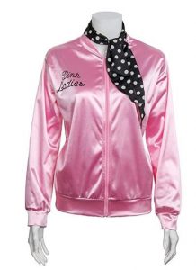 1950s Pink Satin Jacket with Neck Scarf T Bird as low as $10.99!