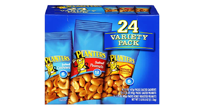 Planters Nut 24 Count-Variety Pack, 2 Lb 8.5 Ounce Only $7.13 Shipped!