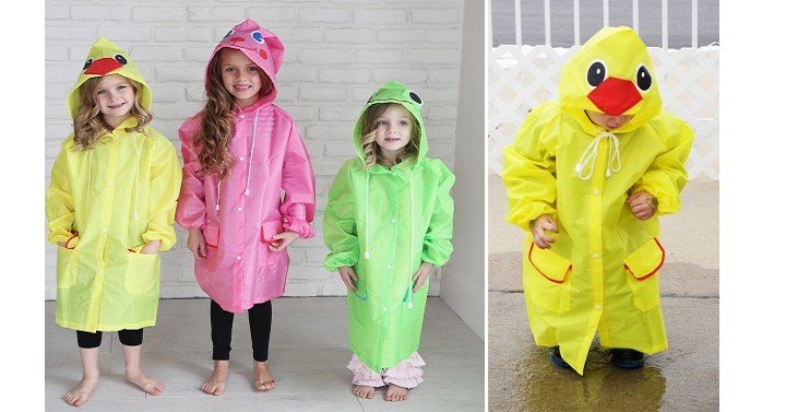 Kids Animal Rain Coats 3 Colors Only $7.99!