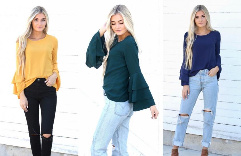 Everyday Ruffle Top – Only $18.99!
