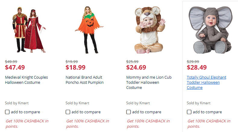 FREE Halloween Costumes!! Get 100% Back in Point at Sears!