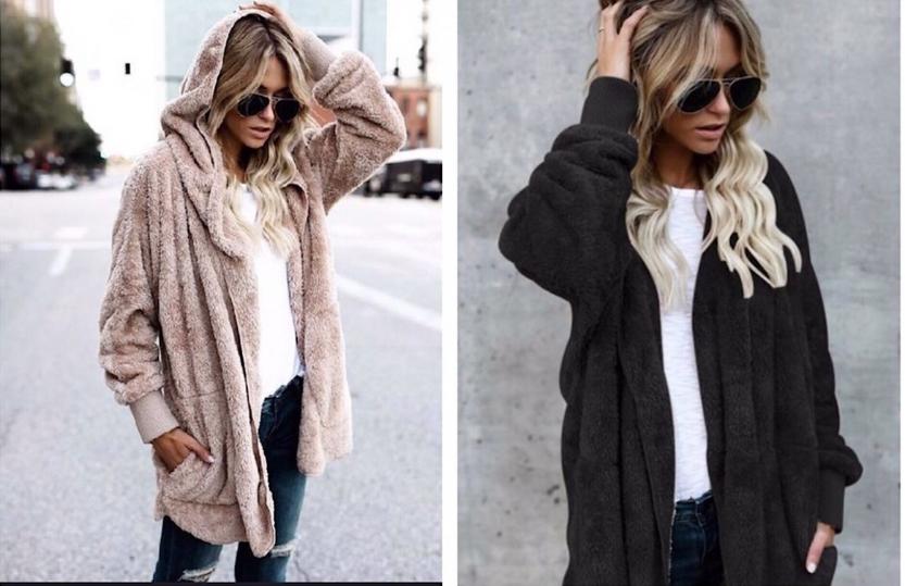 Bella Hooded Sherpa – Only $24.99!