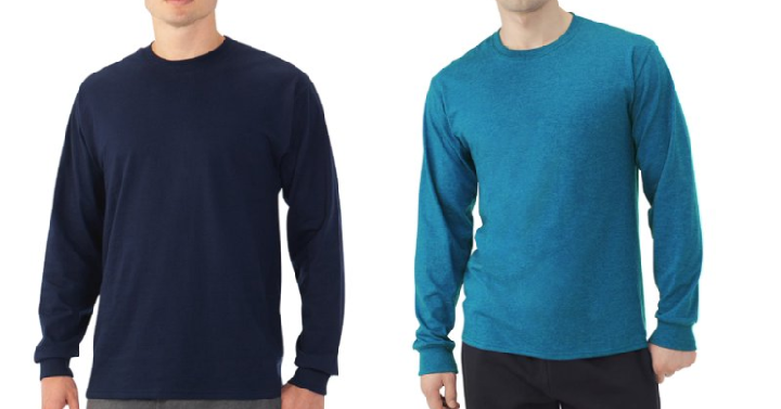 Men’s Fruit of the Loom Long Sleeve T Shirts Only $4.97!