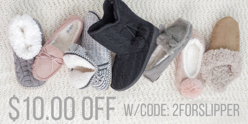 Cents of Style – 2 For Tuesday – CUTE and Trendy Slippers – $10 Off! FREE SHIPPING!