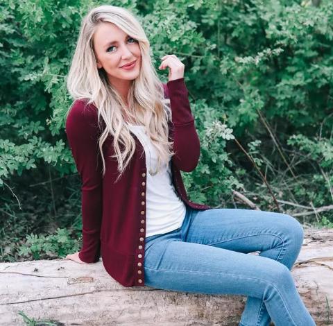 Ribbed Snap Cardigan – Only $16.99!