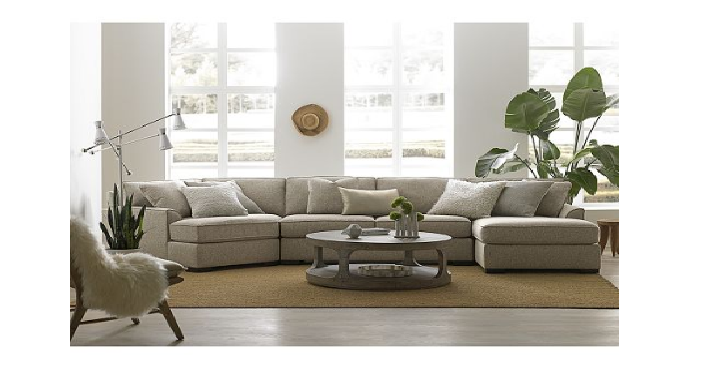 Carena 4-Pc. Fabric Sectional with Chaise Only $2,269! (Reg. $3,766) 13 Different Colors!