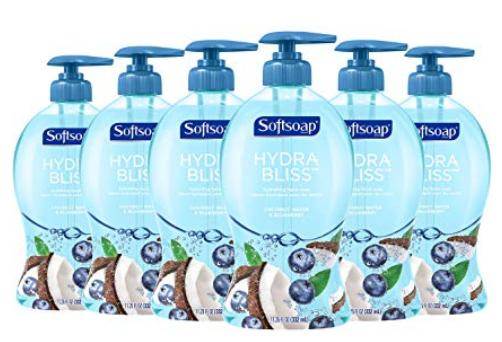 Softsoap Hydra Bliss Liquid Hand Soap, Coconut Water and Blueberry (Pack of 6) – Only $7.76!