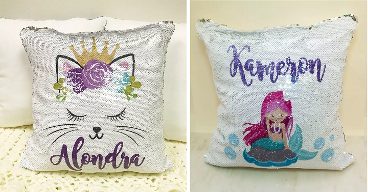 Personalized Magic Two-Tone Sequin Pillowcase Only $17.95!