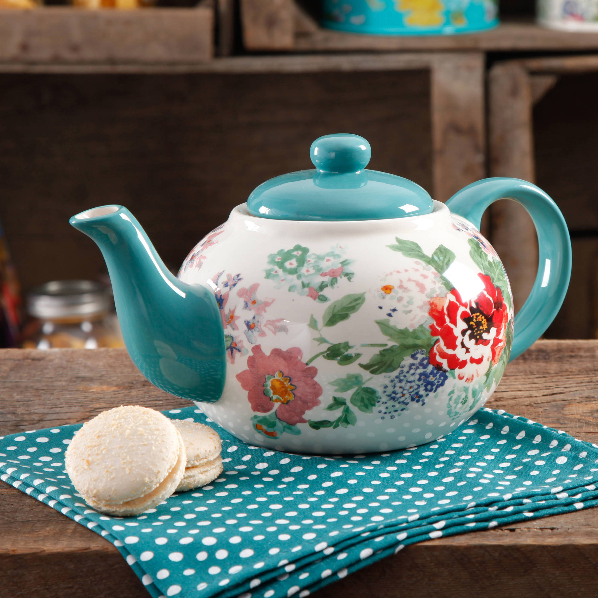 Walmart: The Pioneer Woman Country Garden Teapot Only $8.88! (Reg $10.97)