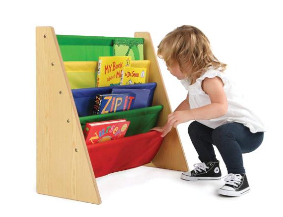 Tot Tutors Kids Book Rack Storage Bookshelf – Only $17!