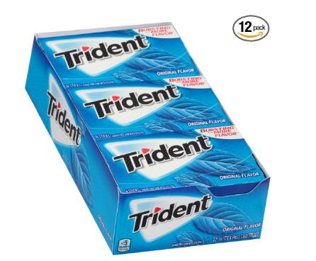 Trident Original Flavor Sugar Free Gum (Pack of 12) – Only $5.68!
